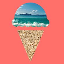 El verano ya llegó. Colagem, Design gráfico e Ilustração tradicional projeto de Cristina Rodriguez Perez - 11.07.2016