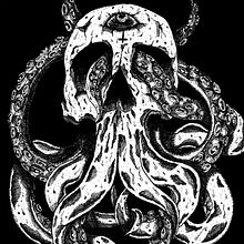 Skulloctopus. Traditional illustration project by Art Of HǢl - 10.10.2015