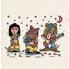 Los Músicos. Design, Character Design, and Traditional illustration project by Alan Mendoza - 07.13.2016