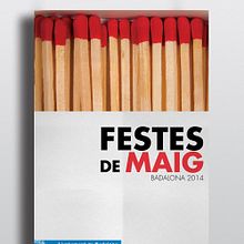 Cartel Festes de Mag Badalona 2014. Un progetto di Graphic design di Elisa Bascón - 09.05.2014