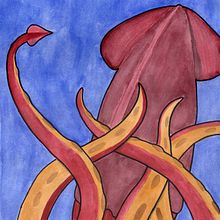 Calamar. Un progetto di Illustrazione tradizionale e Pittura di Genaro Flores - 03.07.2016