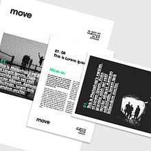 Move. Un proyecto de Diseño, Diseño editorial y Diseño gráfico de Gabriel Reyes Moreta - 16.07.2016