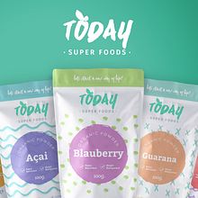 Today Super Foods  Ein Projekt aus dem Bereich Br, ing und Identität und Verpackung von Mara Rodríguez Rodríguez - 17.07.2016
