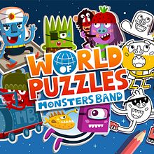 Monsters Band 2 - Mundo de puzzles -. Un progetto di Progettazione di giochi, Character design, Illustrazione tradizionale e Multimedia di Xavi Ramiro - 31.12.2013