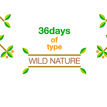36days of Type 2016. Naturaleza Salvaje. Un proyecto de Diseño gráfico e Ilustración tradicional de Salmorejo studio - 19.07.2016