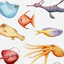 Acuáticos.. Un proyecto de Ilustración tradicional de Nat Wierzbicki - 18.07.2016