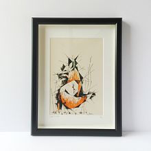 Fox. Fine Arts, Design, and Screen Printing project by Noelia Tramullas Fernandez - 07.20.2016