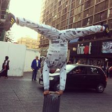 El Hombrediario. Street Art project by Juan Luis Ortega Herrera - 07.22.2016