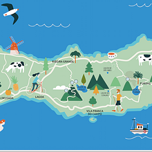 San Miguel de Azores. Projekt z dziedziny Trad, c i jna ilustracja użytkownika ILEANA ROVETTA - 07.03.2016