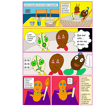 Los frutis secos. Comic, and Traditional illustration project by Mireia Muñoz - 07.23.2016