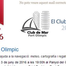 Newsletter Club de Mar. Un proyecto de Desarrollo Web de xavier sala - 23.07.2016