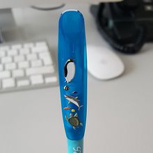 BOLÍGRAFO ACUARIO DE GIJÓN. Character Design, and Product Design project by MAYRA ESPÍRITU - 07.25.2016
