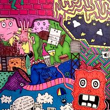 Colourful Bullet. Un projet de Direction artistique, Conception de personnages, B, e dessinée, Design , Design graphique, Illustration traditionnelle, Peinture , et Art urbain de Dani Sanguineti - 26.07.2016