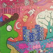 Throwing up something . Un proyecto de Dirección de arte, Collage, Cómic, Diseño gráfico, Ilustración tradicional, Pintura y Arte urbano de Dani Sanguineti - 26.07.2016