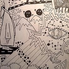 UFO dreams. Un proyecto de Dirección de arte, Diseño de personajes, Collage, Cómic, Diseño, Bellas Artes, Diseño gráfico, Ilustración tradicional, Pintura y Arte urbano de Dani Sanguineti - 26.07.2016