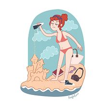 Ilustración infantil . Ilustrație tradițională de Lea Felino - 07.27.2016