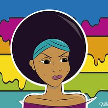 Afro color. Projekt z dziedziny Trad, c i jna ilustracja użytkownika David Eduardo Rodriguez Lema - 27.07.2016