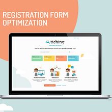 Tiching | Optimization of the registration forms Ein Projekt aus dem Bereich Webdesign, Traditionelle Illustration und UX / UI von ely zanni - 29.07.2016