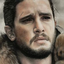 Retrato a pastel de Kit Harignton (John Snow). Un progetto di Belle arti e Pittura di Adrián Durá Reina - 22.07.2016