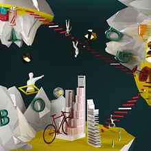 Una gran ciudad y todo es diferente. Projekt z dziedziny 3D,  Architektura, Design, Projektowanie graficzne, Trad, c i jna ilustracja użytkownika Johan Sebastián Sánchez Ardila - 30.07.2016