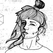 Just Grimes. Fine Arts, Character Design, Graphic Design, and Traditional illustration project by Solveiga - 08.01.2016