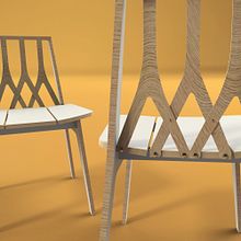 Silla M16/Chair M16. 3D, Architecture, Interior Architecture, Design, Product Design & Industrial Design project by Mauricio Ercoli - 08.01.2016