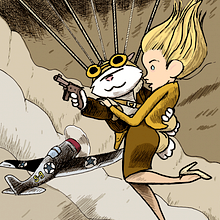 Maquetador y rotulista del cómic AÑOSS DE GATO. Comic project by César Iglesias Belmonte - 08.04.2016