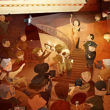 Cartel Escuela de Cine de la UCA. Un proyecto de Ilustración tradicional de David Rendo - 02.08.2016