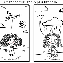 Vivir en un país lluvioso... #araviles Ein Projekt aus dem Bereich Traditionelle Illustration von Araviles Araviles - 09.08.2016