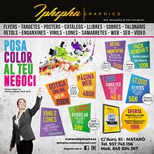  "Vine i t'impressionarem!" - Diseño gráfico. Campaña publicidad Iphepha Graphics. Editorial Design, Graphic Design, and Advertising project by ELISABET SAMITIER ALLUE - 08.10.2016