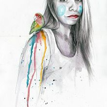 Those who don't fly remain wandering Ein Projekt aus dem Bereich Bildende Künste und Traditionelle Illustration von Mentiradeloro Esther Cuesta - 10.08.2016