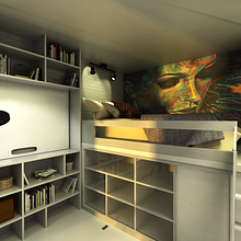 Habitaculo. 3D, Interior Design & Infographics project by Patricia Alvarez Garcia - 08.11.2016