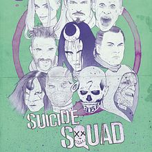 Mi Proyecto del curso: Ilustración Escuadrón suicida . Traditional illustration project by domdanivic - 08.13.2016