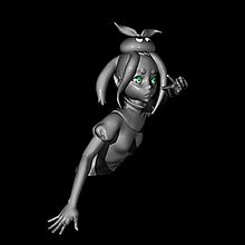 Monogatari Series, Yotsugi Ononoki. 3D, and Film project by Sara C. Rodríguez - 08.14.2016