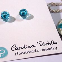 Recycled Glass Jewelry by Carolina Portillo. Arts, Crafts, Jewelr, Design, and Product Design project by Emilia Gomez - 08.16.2016