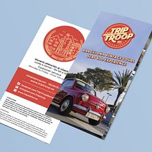 Trip Troop_Folleto tríptico. Un proyecto de Publicidad y Diseño gráfico de Laura Alabau Rodríguez - 17.08.2016