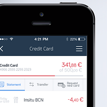 Ebanking Mobile Product Innofis©. Web Design, UX / UI, and Graphic Design project by Laura Guanyabens - 08.17.2016