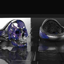 fire skull ring Ein Projekt aus dem Bereich Schmuckdesign von Diego Aramburu - 18.08.2016