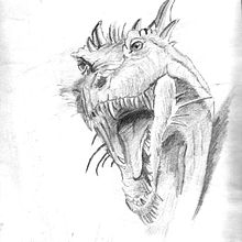 Ilustración de bustos de dragón. Un proyecto de Ilustración tradicional de Marco José Carrera Villén - 22.08.2016
