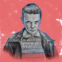 Mi Proyecto del curso: POSTER Stranger Things. Un proyecto de Bellas Artes, Dirección de arte, Ilustración tradicional y Pintura de Uriel Márquez Romo - 23.08.2016
