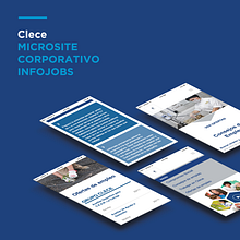 Microsite corporativa Infojobs para CLECE (GRUPO ACS). Art Direction, and Web Design project by María Criado - 11.19.2014