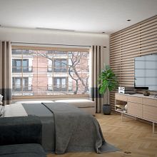 Apartamento en Madrid. 3D, Interior Architecture, and Design project by Alfonso Perez Alvarez - 08.24.2016