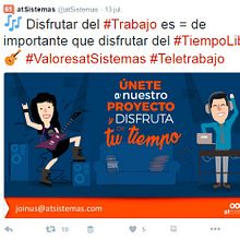 Campaña Twitter Ads valores de empresa. Cop, writing, Marketing, and Social Media project by Gracia Gutiérrez - 08.26.2016