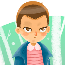 Fan Art - Eleven (Stranger Things) . % Marian Alhama tarafından hazırlanan Geleneksel illüstras, Ve on projesi - 08.26.2016