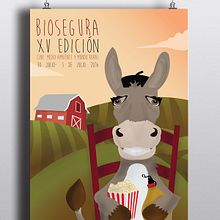 Biosegura " cine, medio ambiente y mundo rural ". Design, and Traditional illustration project by Gabriel Fernández - 05.09.2016