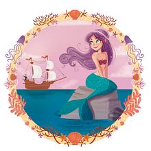 Little mermaid book. Un progetto di Design editoriale e Illustrazione tradizionale di Susana Díaz - 28.08.2016