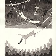 El circo. Traditional illustration project by Sandra Rilova - 08.29.2016