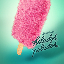 Helados Peludos. Un proyecto de 3D y Tipografía de Adrián Dafonte Gómez - 16.01.2017