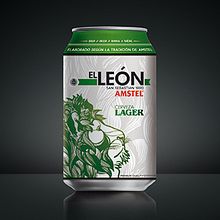 AMSTEL "El Leon".. Projekt z dziedziny Br, ing i ident, fikacja wizualna,  Manager art, st, czn, Trad, c i jna ilustracja użytkownika AITOR ROLLAN - 01.09.2016