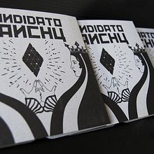 Diseño e ilustración del primer EP de Candidato Manchú. Br, ing, Identit, Art Direction, Design, Graphic Design, Traditional illustration, Music, and Packaging project by Cristina Jiménez - 09.01.2016